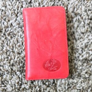 Rasberry Buxton Leather Wallet